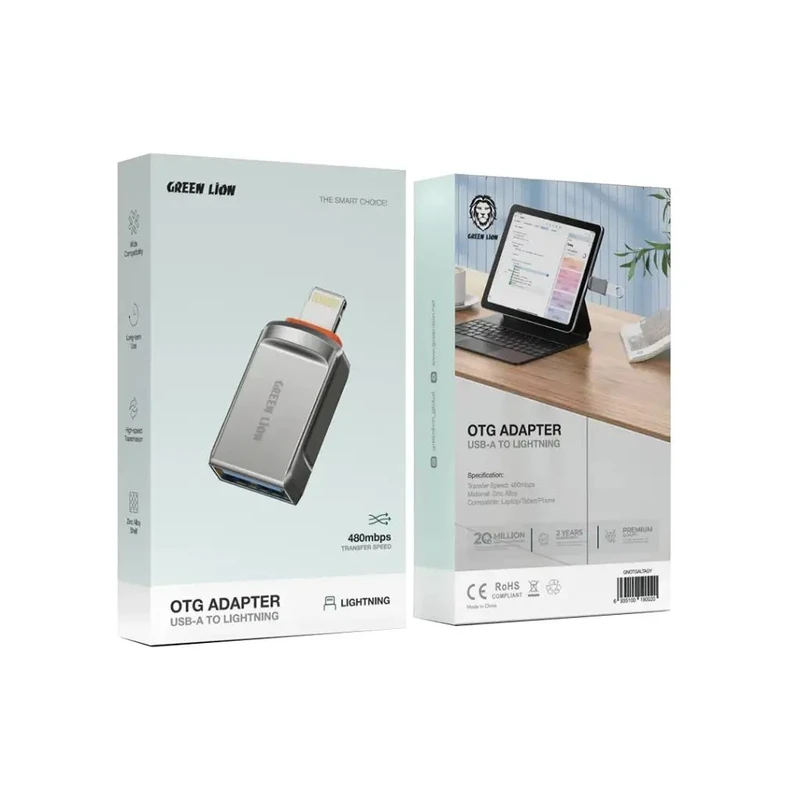 مبدل USB OTG به لایتنینگ آیفون گرین لاین